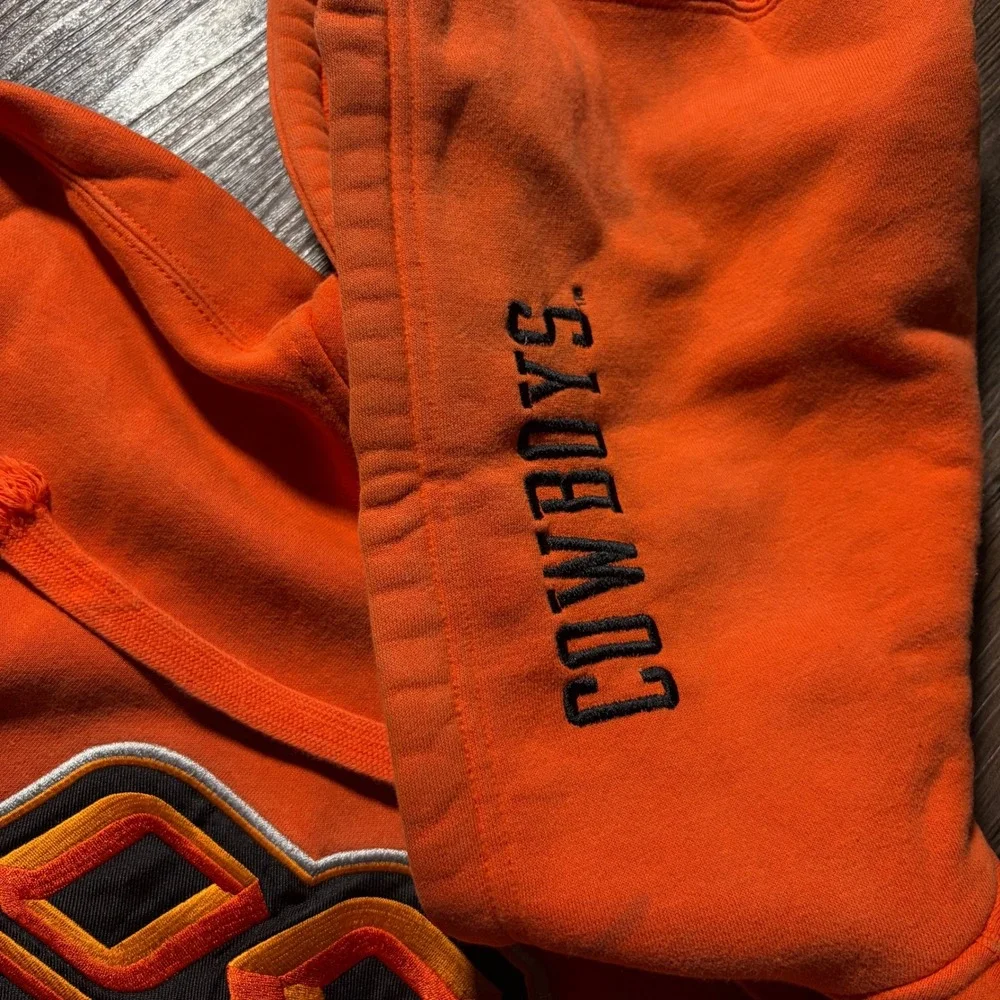Orange OSU Cowboys Hoodie Sweatshirt Pullover Mens Size XL NCAA Oklahoma State‎
